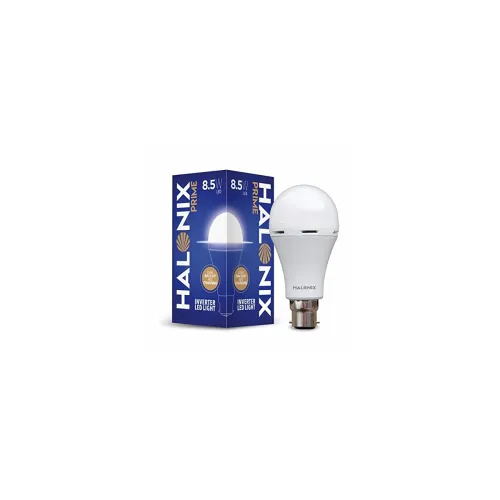 Image of Halonix 8.5 Watt B22 LED Rechargeable Emergency light Bulb Po1