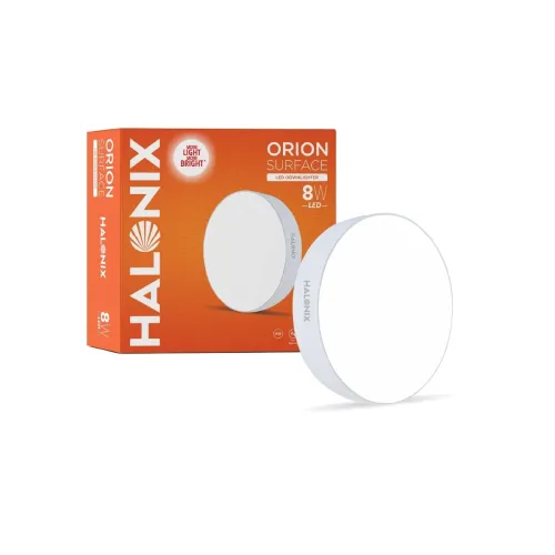 Image of Halonix 8W White Orion Round Led Ceiling Light Po1