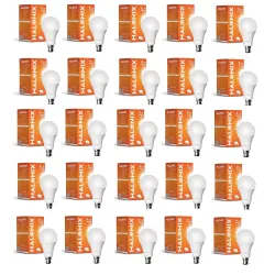 Halonix 9W B22 LED Cool White Bulb, Pack of 25