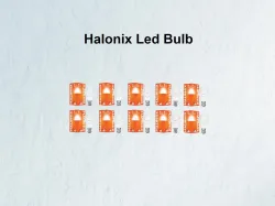 HALONIX 9 W Basic Round B22 LED Bulb (White, Pack of 10)