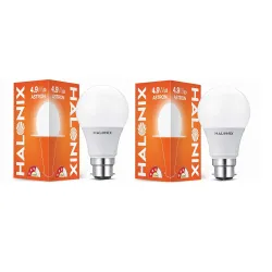 Halonix ASTRON B22 4.9-Watt LED Bulb (Cool White) - Pack of 2