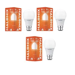 Halonix Astron Plus B22 9w LED Bulb (Cool White) - Pack of 3