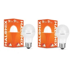 Halonix Astron Plus Base E27 9-Watt LED Bulb (Pack of 2)