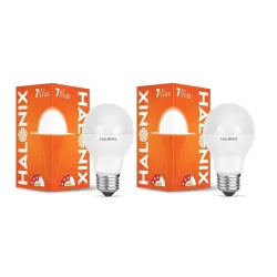 Halonix Astron Plus E27 7W LED Bulb (Pack of 2, Cool Day Light)
