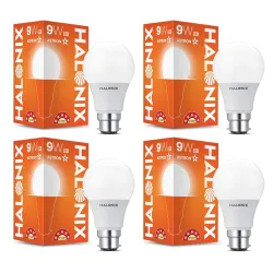 Halonix Astron Plus B22D 9-Watt LED Bulb (Cool White) - Pack of 4