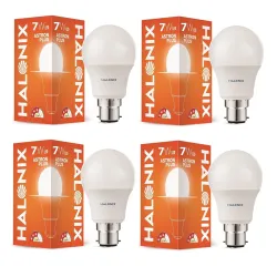 Halonix Photon Plus Base B22 7w LED Bulb (Pack of 4, Warm White)