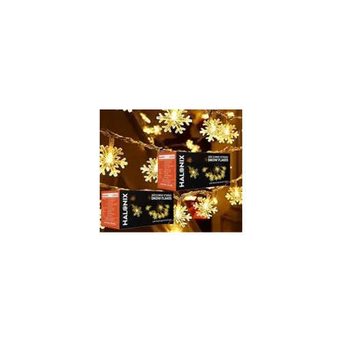 Image of Halonix Decorer Snow Flakes 15 Bright Led String Light 
