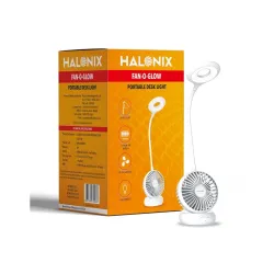 Halonix FAN-O-GLOW Portable Desk Light 