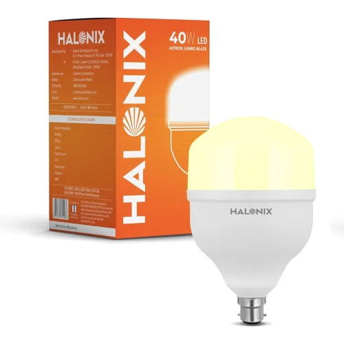 Image of Halonix Jumbo 40W Higher Wattage Yellow Led Bulb | Warm White Led Bulb | Base- B22 | Energy Efficient | Surge Protection