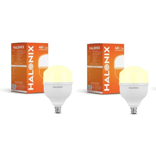 Image of Halonix Jumbo 40W Higher Wattage Yellow Led Bulb Pack of 2