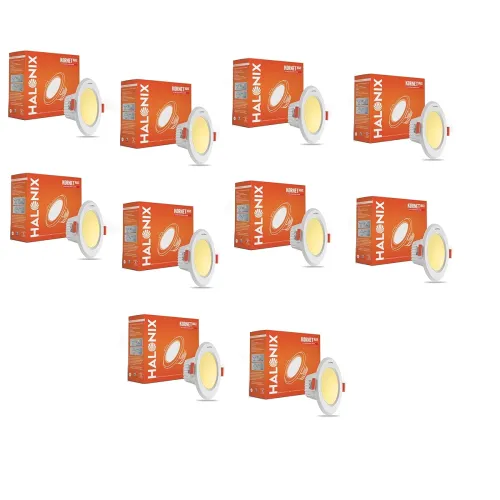 Image of Halonix Kornet 5.5W LED Downlighter – Pack of 10 (Warm White)