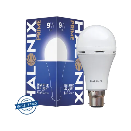 Image of HALONIX LED PRIME INVERTER 9W B22 4 hrs Bulb Emergency Light (White)