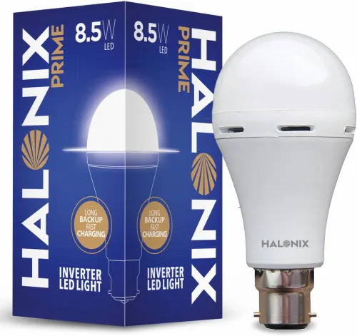 Image of HALONIX Led rechargeable emergency led light 8.5W B22 Cool White bulb 4 hours Bulb 
