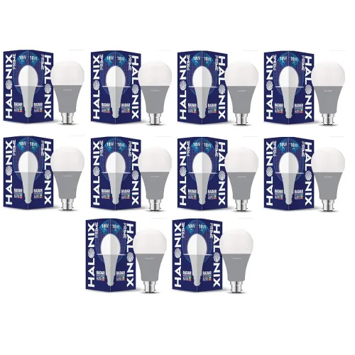 Image of Halonix Motion Sensor 10W B22 Yellow Led Bulb (Pack of 10)