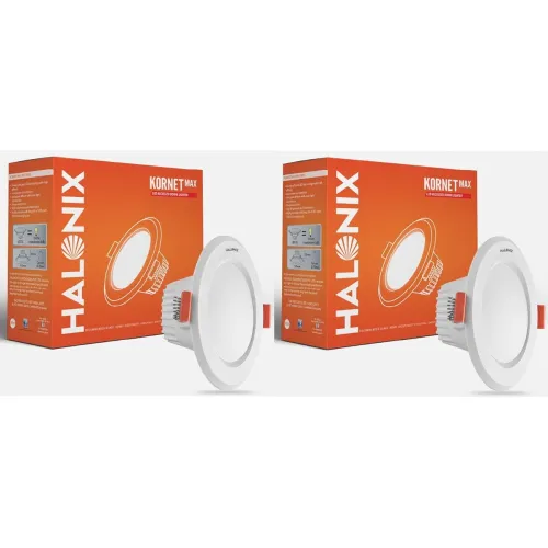Image of Halonix Plastic 3W 6500K White Junction Box Led Pack of 2 