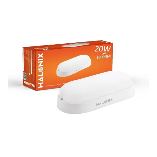 Image of Halonix Polycarbonate 20W Wall Lamp LED Oval Shape Outdoor Bulkhead|Outdoor Light Waterproof IP65|Waterproof Porch Light