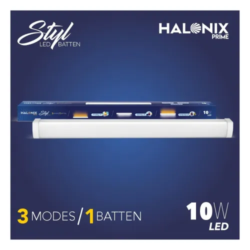 Image of Halonix STYL 10 Watt Color Changing LED Batten Tubelight
