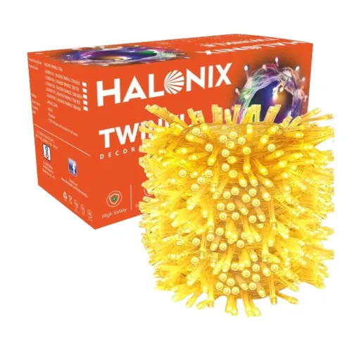 Image of Halonix Twinkle 10M Yellow 46 LED Decorative String Light | Fairy Light | USB Light |