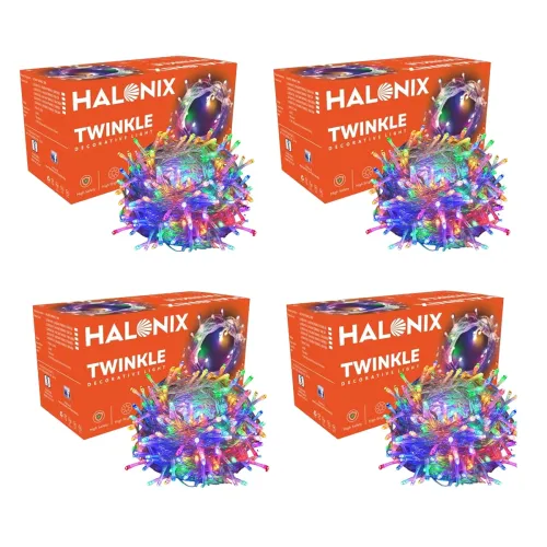 Image of Halonix Twinkle 32 Feet Multicolor 46 LED Decorative Light Po4