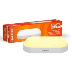 Halonix Yellow 10W wall Lamp LED Oval Shape Outdoor Bulkhead