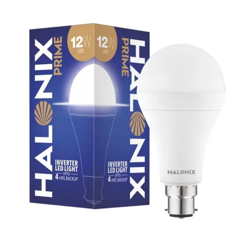 Image of Halonix 12 Watts b22d LED White Emergency Inverter Bulb, Pack of 1, (F2JMM6FP9009U00)