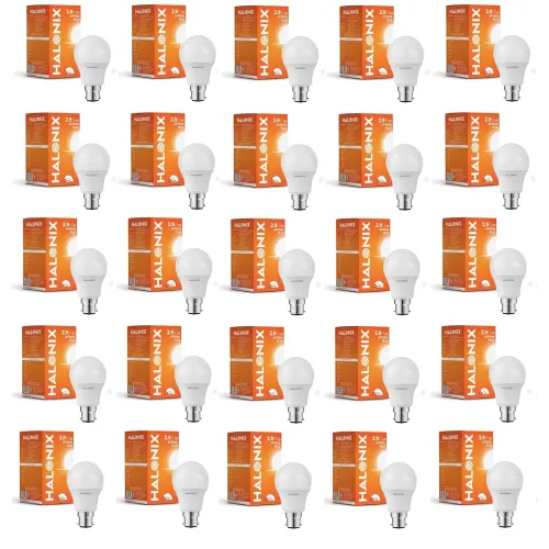 Image of Halonix 2.9W B22 LED Cool White Bulb Pack of 25