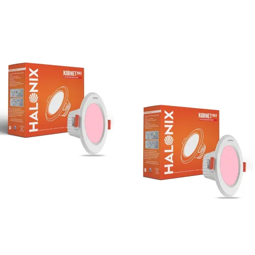 Image of Halonix 5.5W Pink Kornet Junction Box led downlighter 