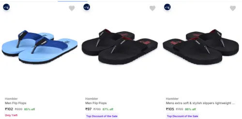 Image of Hambler Flip Flops UPTO 85% Discount