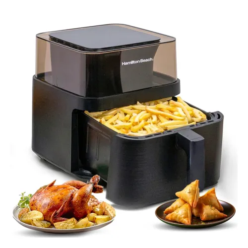 Image of Hamilton Beach Digital Air Fryer, 1700W Power, 7.2L Capacity, Air fryer for Home, 360° View to Monitor Cooking, Digital 