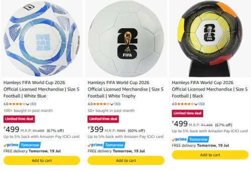 Image of Hamleys Football Starting @ ₹399