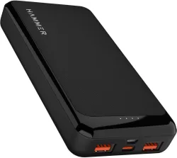 Hammer 20000 mAh 22.5 W Ultra Compact Pocket Size Power Bank (Black, Lithium Polymer, Fast Charging for Earbuds, Mobile, Smartwatch, Speaker, Trimmer, Tablet)