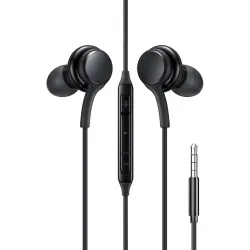 HAMMER 3.5mm Wired Earphones with Mic & in-line Controls, 13mm Dynamic Drivers, Clear Sound Compatible with Phone, Lapto