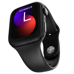 HAMMER Ace 3.0 Bluetooth Calling Smart Watch Largest 1.85\ IPS Display, Dual Mode, Spo2, Heart Rate (Black)