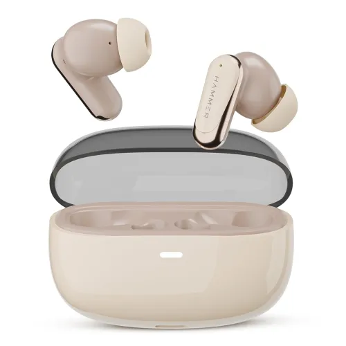 Image of HAMMER Aura 32dB ANC, 4-Mic ENC Wireless Earbuds 