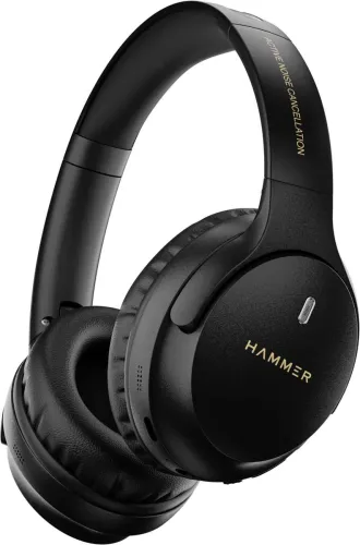 Image of Hammer Bash Vivid On-Ear Headphones | Bluetooth + Wired (Black)