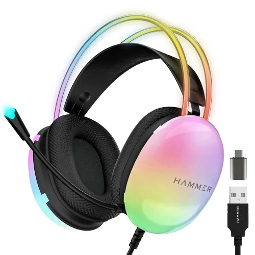 Image of HAMMER Blaze Wired Over Ear Gaming Headphones