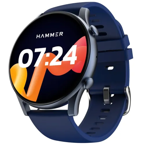 Image of HAMMER Glide 1.43' AMOLED Round Dial Smart Watch 