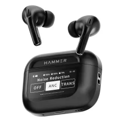 HAMMER Screen TWS Earbuds Wireless with 13mm Drivers, ANC Ear Buds 32dB, up to 50H Playtime TWS Ear Buds