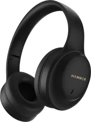 Hammer Vibe ENC Bluetooth Headphone, 40mm Driver, Dual Pairing, 50hrs Playtime Bluetooth & Wired Headset (Black, On the 