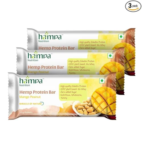 Image of Hampa Hemp protein Bar 50g pack 3