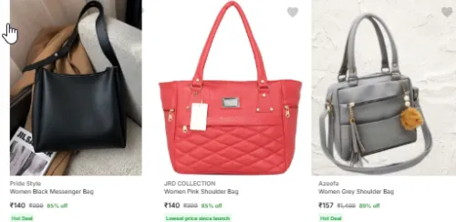 Image of Hand Bag Starting @ ₹85