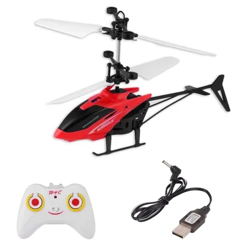 Image of 2-in-1 RC & Hand Sensor Flying Helicopter Toy with 3D Lights