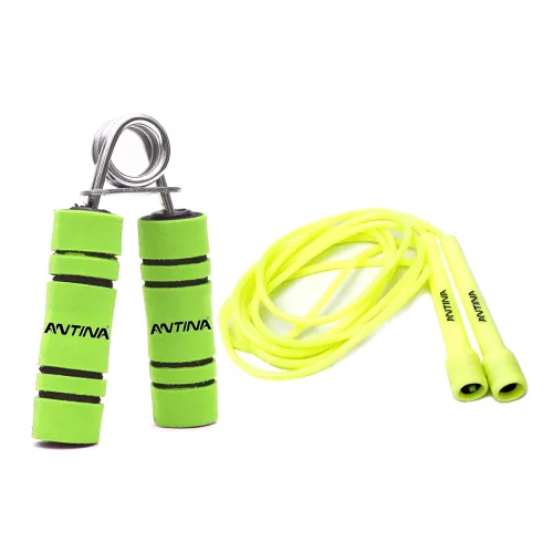 Image of HAND GRIP AND SKIPPING ROPE HOME GYM COMBO