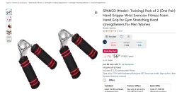 SPANCO Hand Gripper Wrist Pack of 2