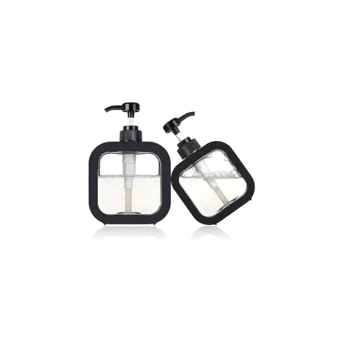 Image of Hand Multipurpose Liquid Soap Dispenser 300Ml (Black 2pcs)