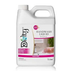 Hand Wash Liquid 5L Rose Refill Can - 99.9% Germ Protection, Moisturizing