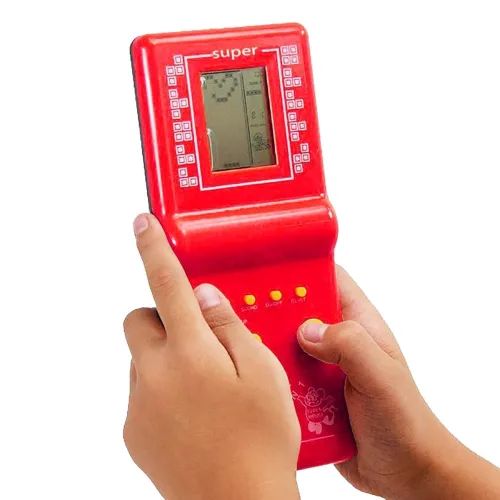 Image of Handheld Brick Game Console 9999 in 1 with LCD Screen, Button Controls and AA Battery Slot