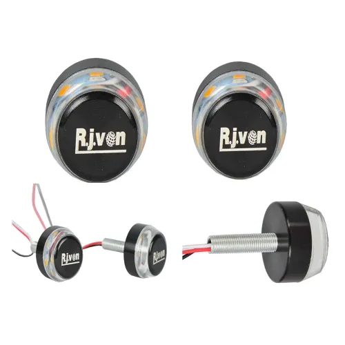 Image of Handle Bar End LED Light Double Color (Pack of 2 pc)