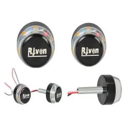 Handle Bar End LED Light Double Color (Pack of 2 pc)