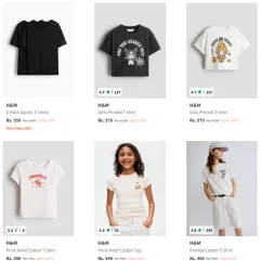 H&M Girls Clothing @ Up to 60% OFF